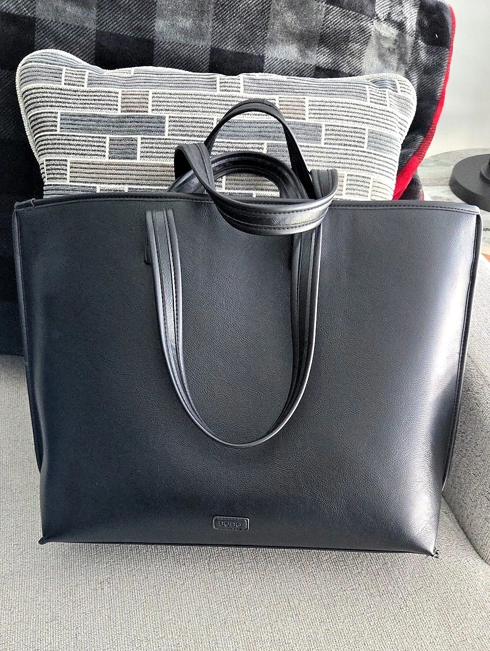 BCBG Double Handle Tote with Zip Pouch NWT